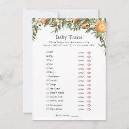 Invitación Pequeño juego de ducha de cítricos cortados