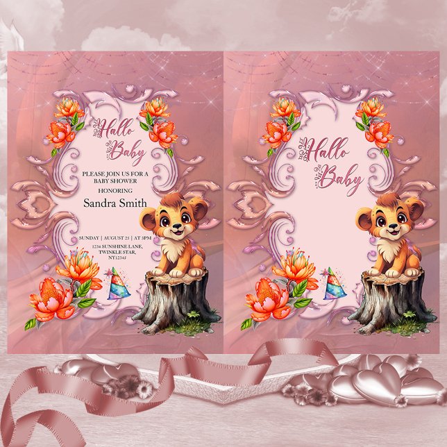Invitación Pequeño león (Little lion)
