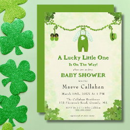 Invitación Pequeño Lucky One Shamrock Baby Set Baby Shower