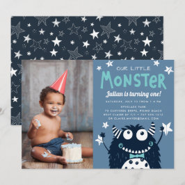 Invitación Pequeño Monstruo Niños Fiesta de cumpleaños foto
