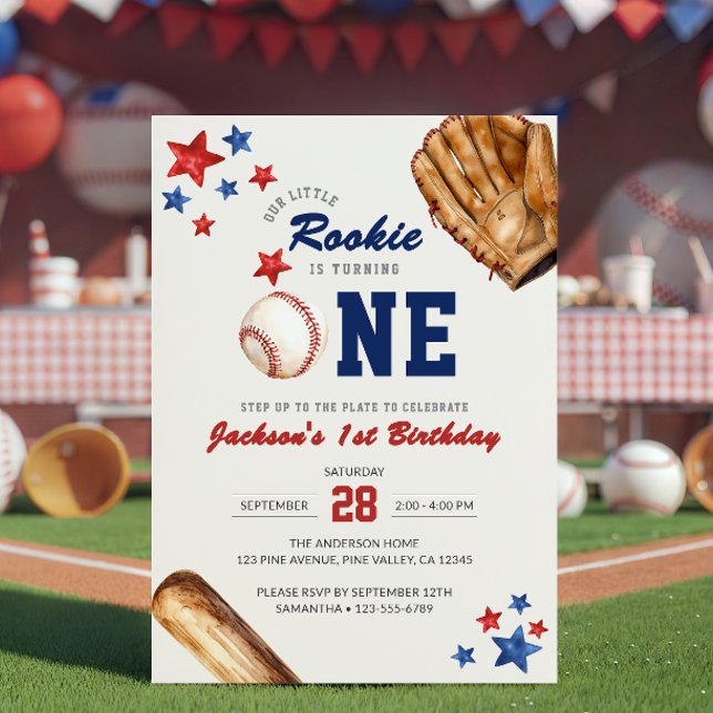Invitación Pequeño Novato Cumple Uno 1er Cumpleaños (Subido por el creador)