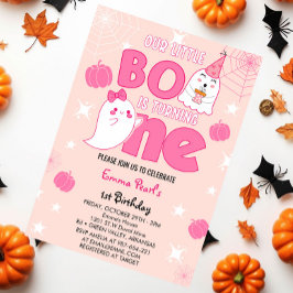 Invitación Pequeño novio cumple primer cumpleaños de Hallowee