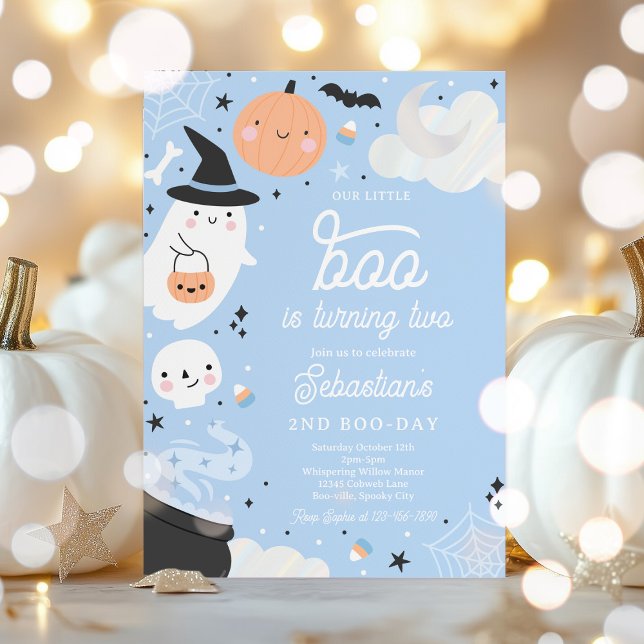 Invitación Pequeño novio de Halloween Fantasma Fiesta del seg (Subido por el creador)