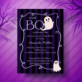 Invitación Pequeño novio lindo fantasma ducha de bebé Hallowe