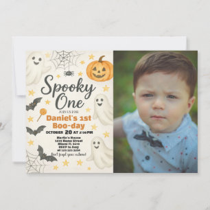 Invitación Pequeño novio se está volviendo uno   1.ª Hallowee