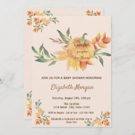 Invitación Pequeño Pampkin, deja Baby Shower