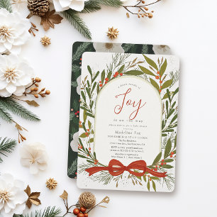 Invitación Pequeño paquete de alegría fue el Chica Baby Showe