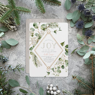 Invitación Pequeño paquete de Baby Shower de alegría Eucalypt