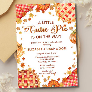 Invitación Pequeño Pastelito Calabaza Niño Niña Baby Shower