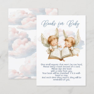 Invitación Pequeño pedazo del cielo de los libros gemelos Ang