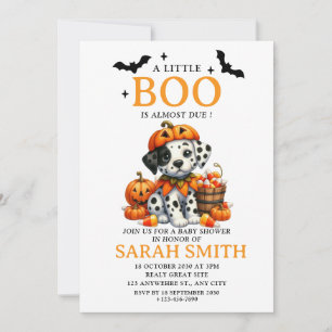 Invitación Pequeño perro de Halloween casi debe Baby Shower