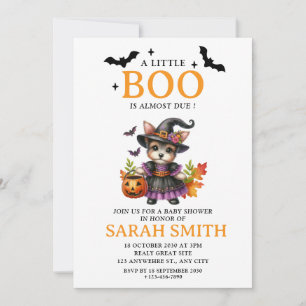 Invitación Pequeño perro de Halloween casi debe Baby Shower