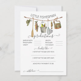 Invitación Pequeño pescador en línea de ropa juego de predicc