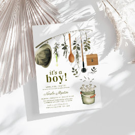 Invitación Pequeño pescador ruso que pesca Baby Shower