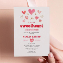 Invitación Pequeño querido San Valentín Baby Shower