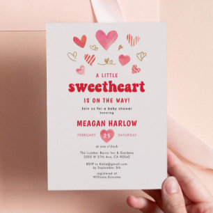 Invitación Pequeño querido San Valentín Baby Shower