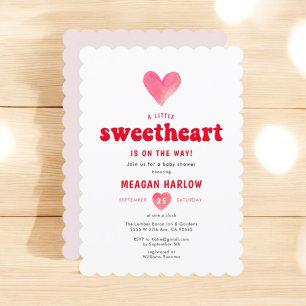 Invitación Pequeño querido San Valentín Baby Shower