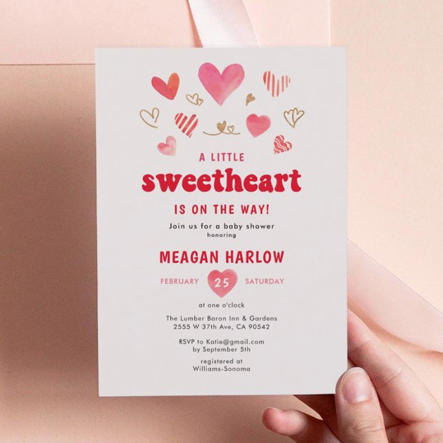 Invitación Pequeño querido San Valentín Baby Shower (Subido por el creador)