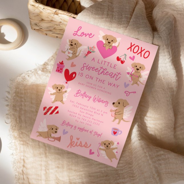 Invitación Pequeño querido Valentine de Baby Shower (Subido por el creador)