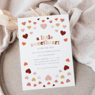 Invitación Pequeño querido Valentines Vintage Baby Shower