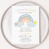 Pequeño rayo de arcoiris de sol en Baby Shower