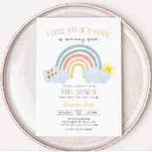 Pequeño rayo de arcoiris de sol en Baby Shower