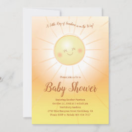 Invitación Pequeño rayo de luz solar Baby Shower