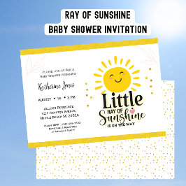 Invitación Pequeño rayo de luz solar Purpurina Baby Shower