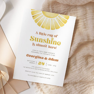 Invitación Pequeño rayo de sol Boho Neutral Baby Shower