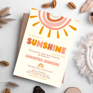 Invitación Pequeño rayo de sol Boho Sun Baby Shower