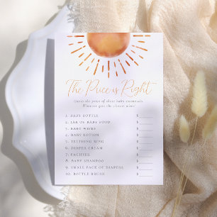 Invitación Pequeño rayo de sol en el precio es el juego corre