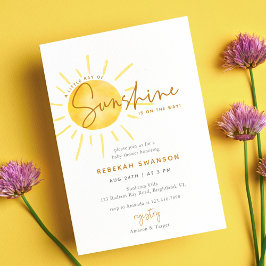 Invitación Pequeño rayo de Sunshine Boho Baby Shower