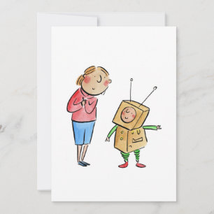 Invitación Pequeño robot