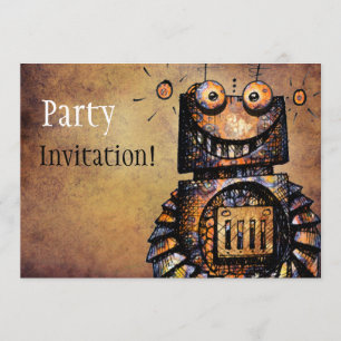 Invitación Pequeño robot