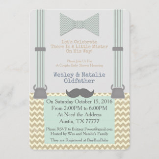 Invitación Pequeño señor BabyShower Invite