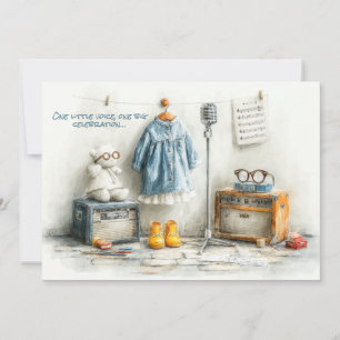 Invitación Pequeño Songbird - Chica de primer cumpleaños