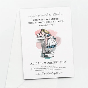 Invitación Pequeño teatro de la escuela secundaria de la univ