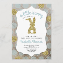Pequeño tema de Pascua Baby Shower para niño