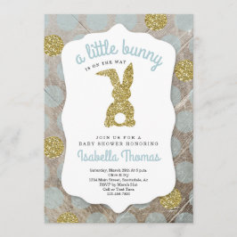 Invitación Pequeño tema de Pascua Baby Shower para niño
