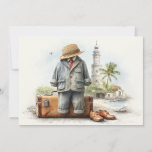 Invitación Pequeño Trotamundos – Aventura en el primer cumple