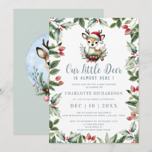 Invitación Pequeño vencedor Baby Shower aburrido niño Navidad