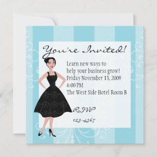 Invitación pequeño vestido negro