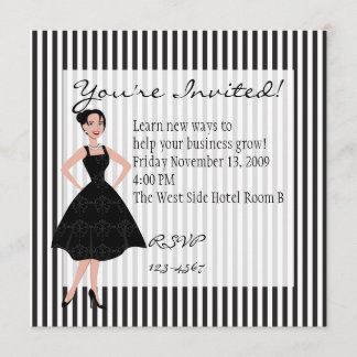Invitación pequeño vestido negro