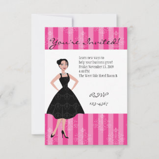 Invitación pequeño vestido negro