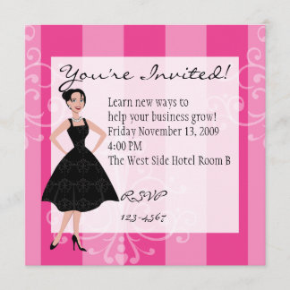 Invitación pequeño vestido negro