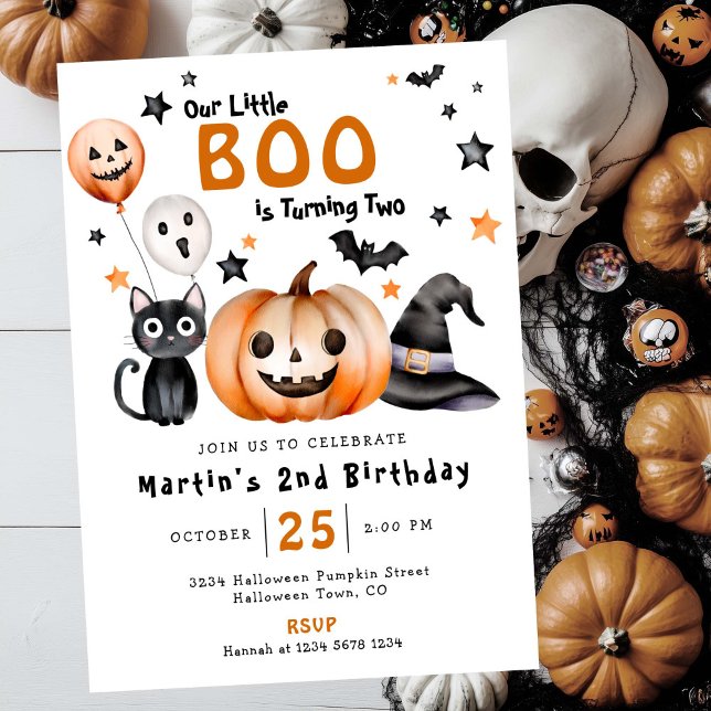 Invitación Pequeño y lindo boicot Halloween tema de segundo c (Subido por el creador)