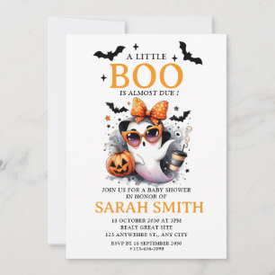 Invitación Pequeño y lindo Boo casi se debe a Baby Shower