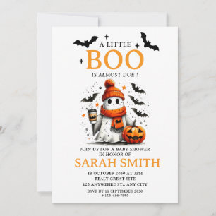 Invitación Pequeño y lindo Boo casi se debe a Baby Shower