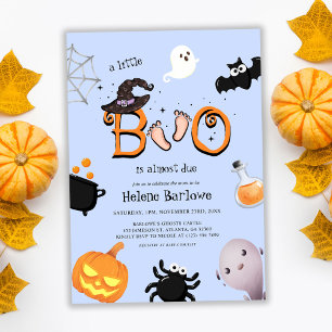 Invitación Pequeño y lindo Boo Halloween Baby Shower