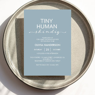 Invitación Pequeño y minimalista Baby Shower de resplandecien